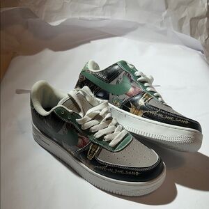 NEW* TOOL ‘Live In The Sand’ Custom Graphic Low-Top Air Force One Style Sneakers